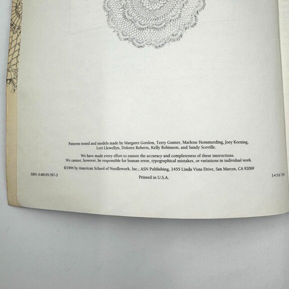 The Ultimate Doily Crochet Pattern Book 1983 American School Of Needlework - Picture 6 of 16